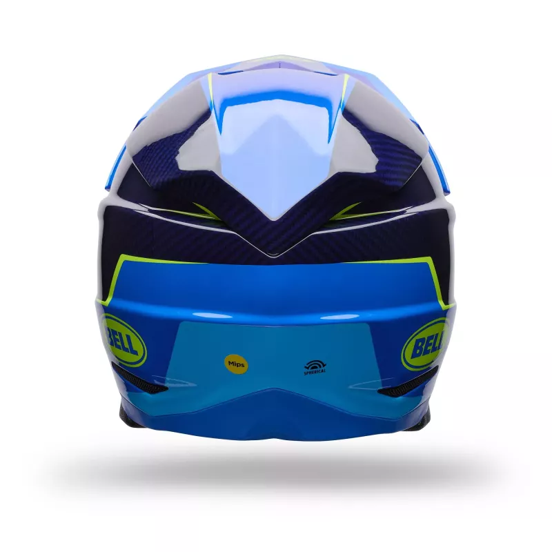 Casque BELL Moto-10 Spherical - Bleu Jaune 2027