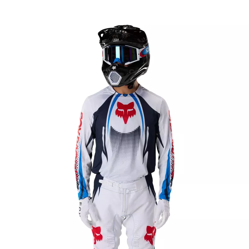 Tenue motocross Fox 360 CLUTCH 2027 Blanc Bleu