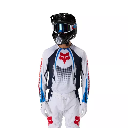 Tenue motocross Fox 360 CLUTCH 2027 Blanc Bleu