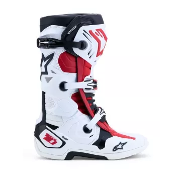 Bottes Alpinestars Tech 10 Blanc Noir Rouge 2027