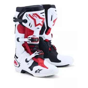 Bottes Alpinestars Tech 10 Blanc Noir Rouge 2027