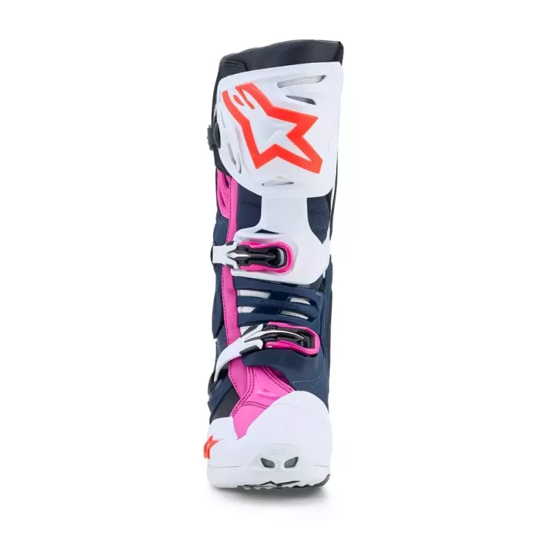 Bottes Alpinestars Tech 10 Supervented Bleu Orange Rose 2027