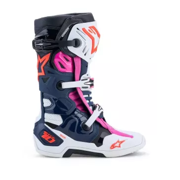 Bottes Alpinestars Tech 10 Supervented Bleu Orange Rose 2027