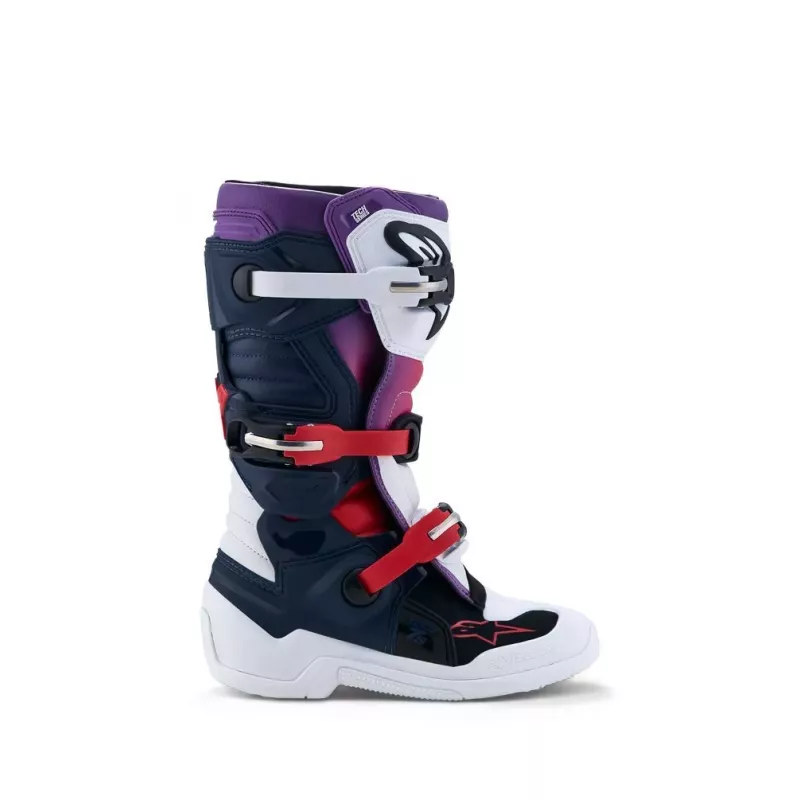 Bottes enfants ALPINESTARS TECH 7S Blanc Violet Rouge 2027