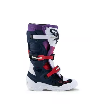Bottes enfants ALPINESTARS TECH 7S Blanc Violet Rouge 2027