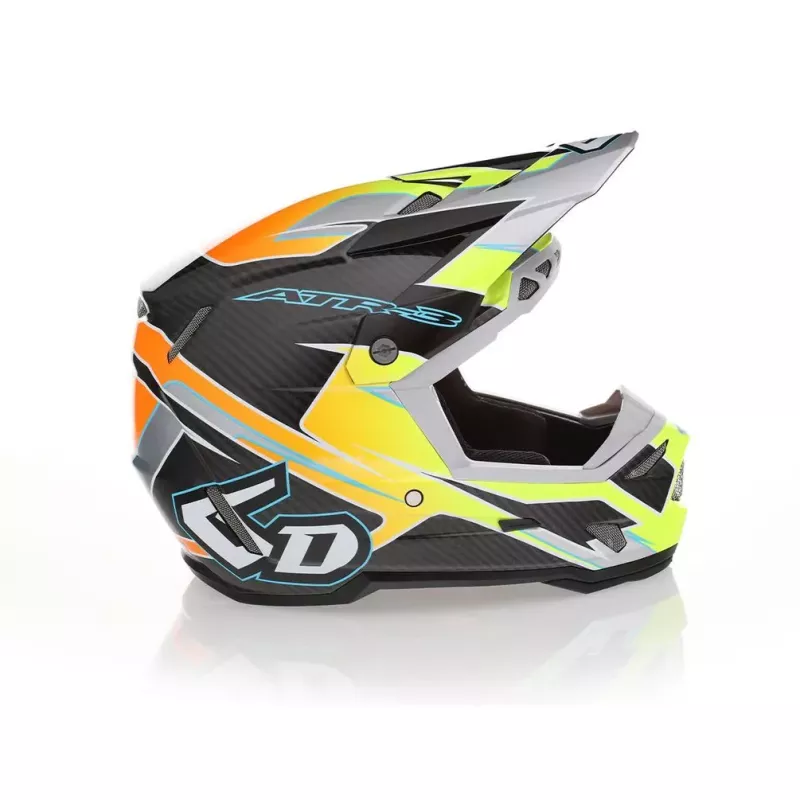 Casque 6D ATR-3 Solid - Reflex Brillant Jaune fluo FIM