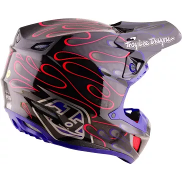 Casque TROY LEE DESIGNS SE5 Carbon Overspray - noir/magenta 2027