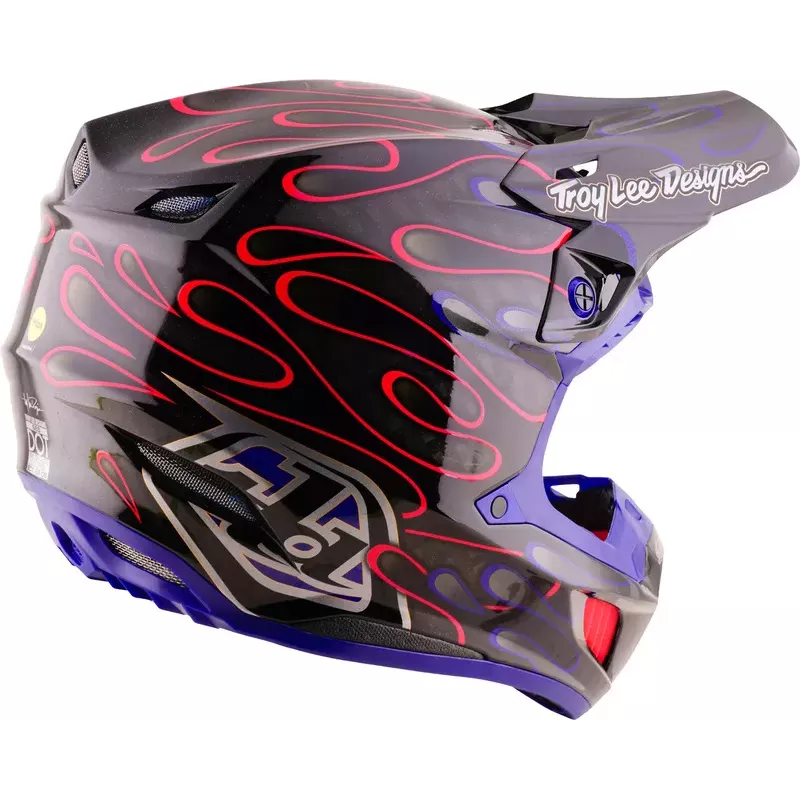 Casque TROY LEE DESIGNS SE5 Carbon Overspray - noir/magenta 2027
