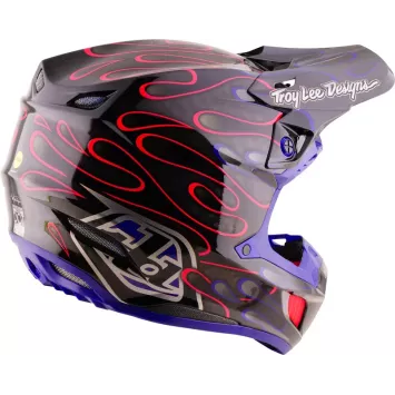 Casque TROY LEE DESIGNS SE5 Carbon Overspray - noir/magenta 2027
