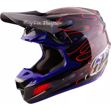 Casque TROY LEE DESIGNS SE5 Carbon Overspray - noir/magenta 2027