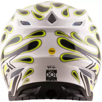 Casque TROY LEE DESIGNS SE5 Composite Mips Jaune Fluo 2027