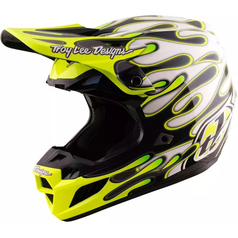 Casque TROY LEE DESIGNS SE5 Composite Mips Jaune Fluo 2027