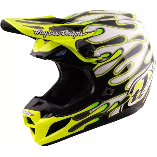 Casque TROY LEE DESIGNS SE5 Composite Mips Jaune Fluo 2027