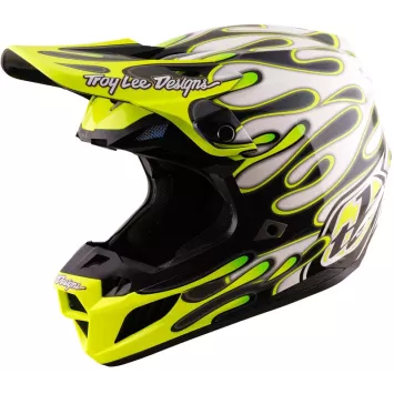 Casque TROY LEE DESIGNS SE5 Composite Mips Jaune Fluo 2027