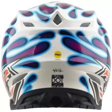 Casque TROY LEE DESIGNS SE5 Composite Mips Rouge Violet Blanc 2027