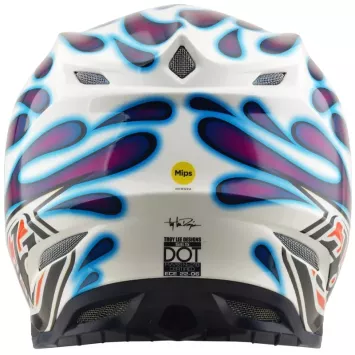 Casque TROY LEE DESIGNS SE5 Composite Mips Rouge Violet Blanc 2027