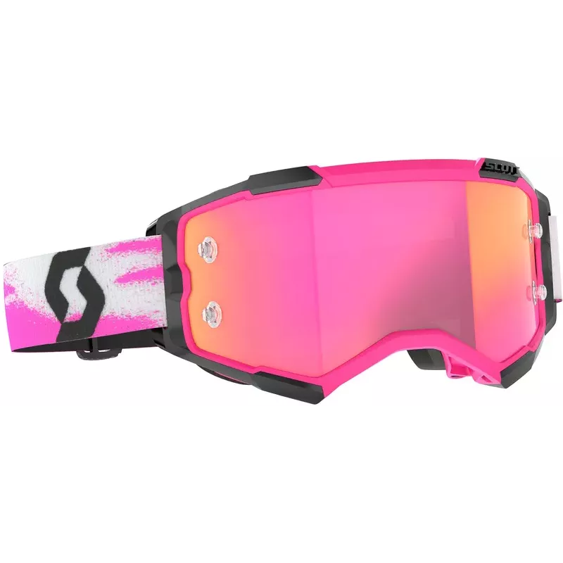 Masque SCOTT Fury – Rose/Noir – Écran Pink Chrome Works 2027