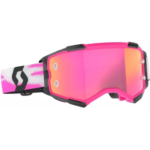Masque SCOTT Fury – Rose/Noir – Écran Pink Chrome Works 2027
