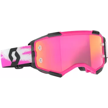 Masque SCOTT Fury – Rose/Noir – Écran Pink Chrome Works 2027