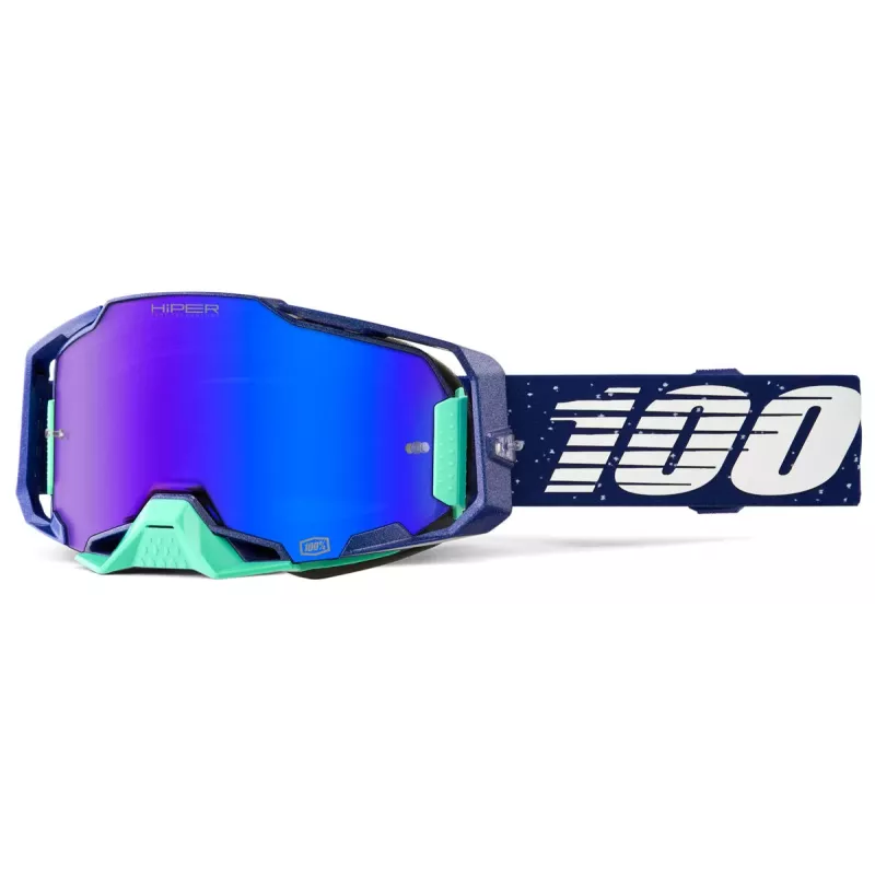 Masque 100% ARMEGA HiPER Noche – Écran Mirror Bleu 2026