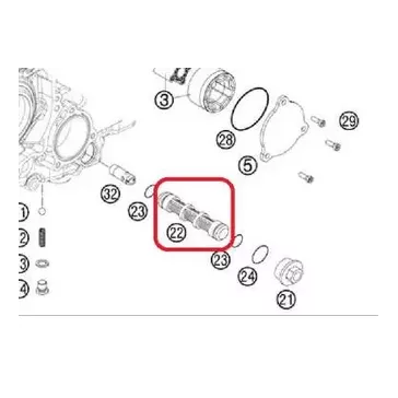 crepine KTM 250 SXF 05-20, 350 SXF 11-20, 450 SXF 12-15