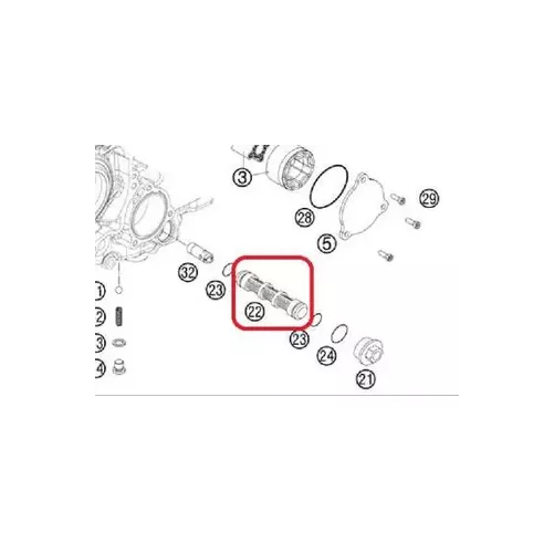 crepine KTM 250 SXF 05-20, 350 SXF 11-20, 450 SXF 12-15