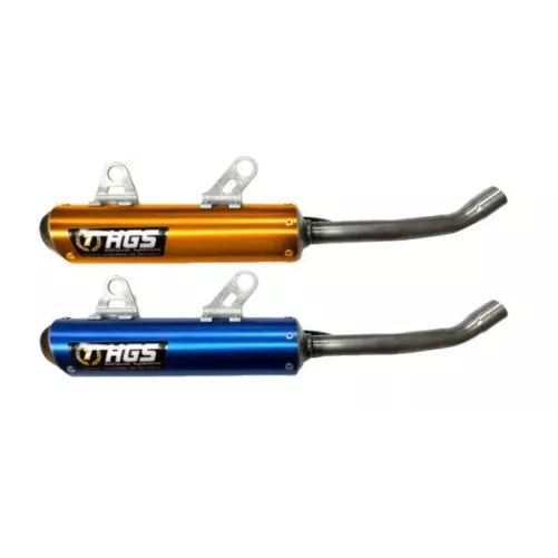 silencieux HGS 125 SX-TC 23-25 MC 24-25 alu couleur Orange / Bleu
