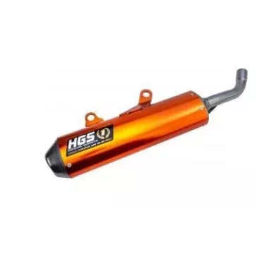 silencieux HGS orange oval alu/embout 250 SX 19-22, 250 TC 19-22, 250 MC 2022