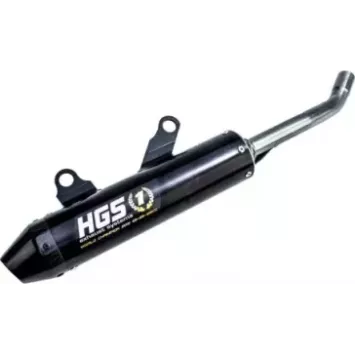 silencieux HGS 125 YZ 02-21 alu noir embout carbon