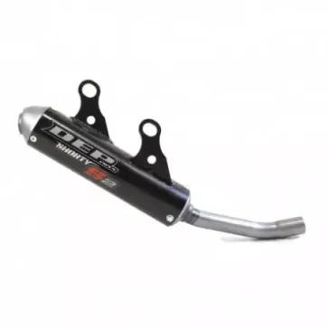 silencieux shorty DEP YAMAHA 125 YZ 22-23, FANTIC 125 XX 23-23 noir ou bleu