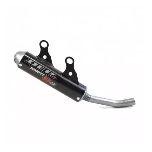 silencieux shorty DEP YAMAHA 125 YZ 22-23, FANTIC 125 XX 23-23 noir ou bleu