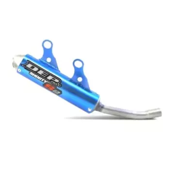 silencieux shorty DEP YAMAHA 125 YZ 22-23, FANTIC 125 XX 23-23 noir ou bleu