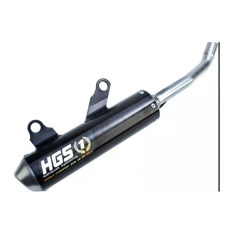 silencieux HGS noir oval alu/embout 250 SX 19-22, 250 TC 19-22, 250 MC 2022 noir