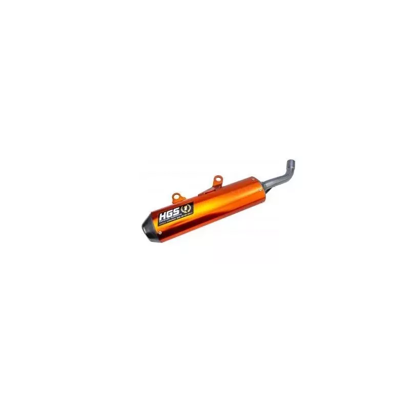 silencieux HGS orange oval alu/embout 250 SX 19-22, 250 TC 19-22, 250 MC 2022