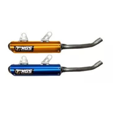 silencieux HGS 125 SX-TC 23-25 MC 24-25 alu couleur Orange / Bleu