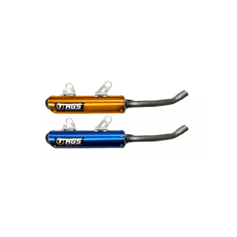 silencieux HGS 125 SX-TC 23-25 MC 24-25 alu couleur Orange / Bleu