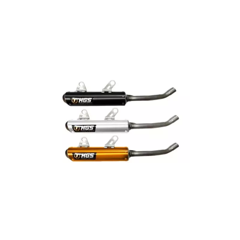 Silencieux HGS 85 SX-TC-MC 2025 anodisé de couleur NOIR / ORANGE