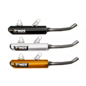 Silencieux HGS 85 SX-TC-MC 2025 anodisé de couleur NOIR / ORANGE