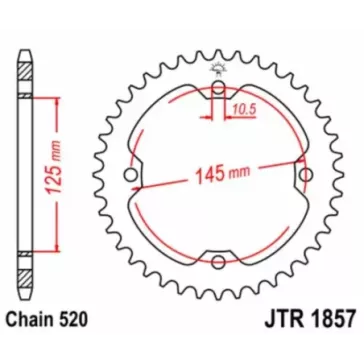 couronne acier JT 450 YFZ-R 09-14