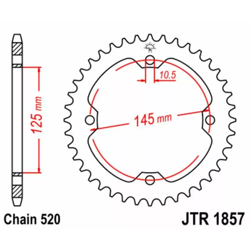 couronne acier JT 450 YFZ-R 09-14