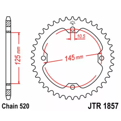 couronne acier JT 450 YFZ-R 09-14