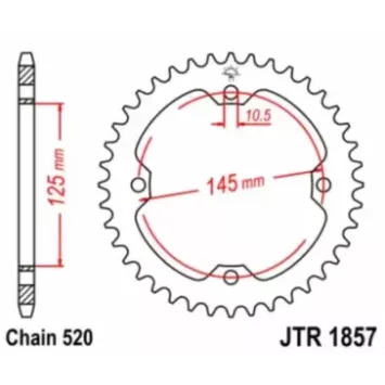 couronne acier JT 450 YFZ-R 09-14