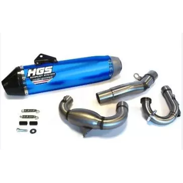 ligne HGS bleu 250 YZF 19-24 embout carbon