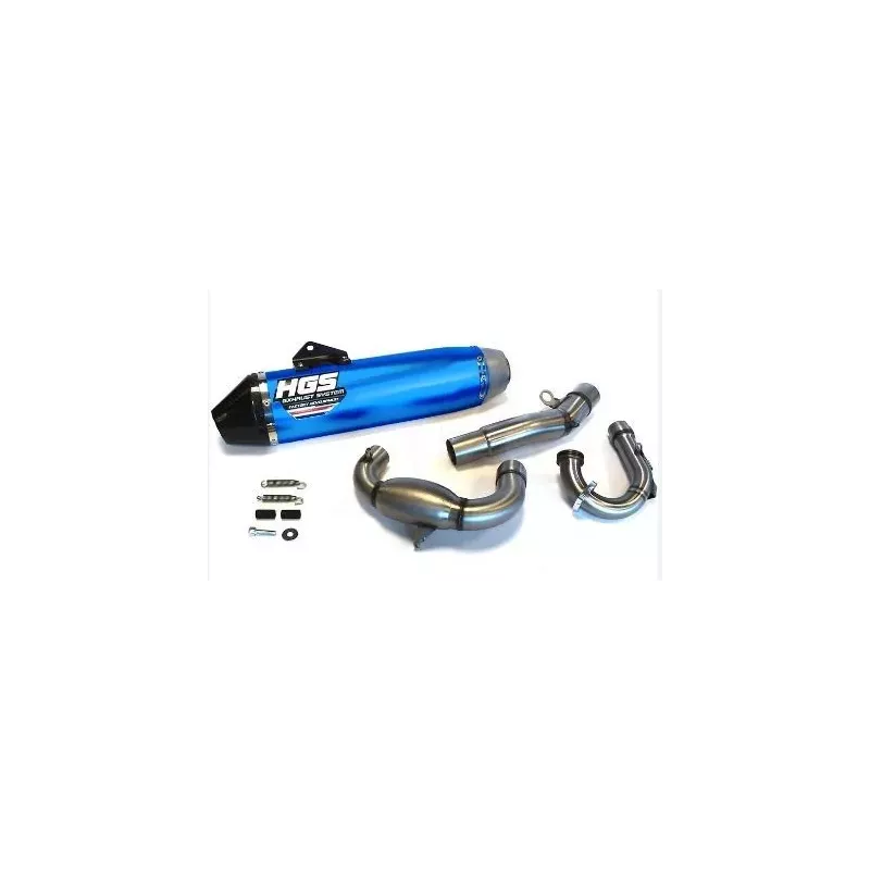 ligne HGS bleu 250 YZF 19-24 embout carbon