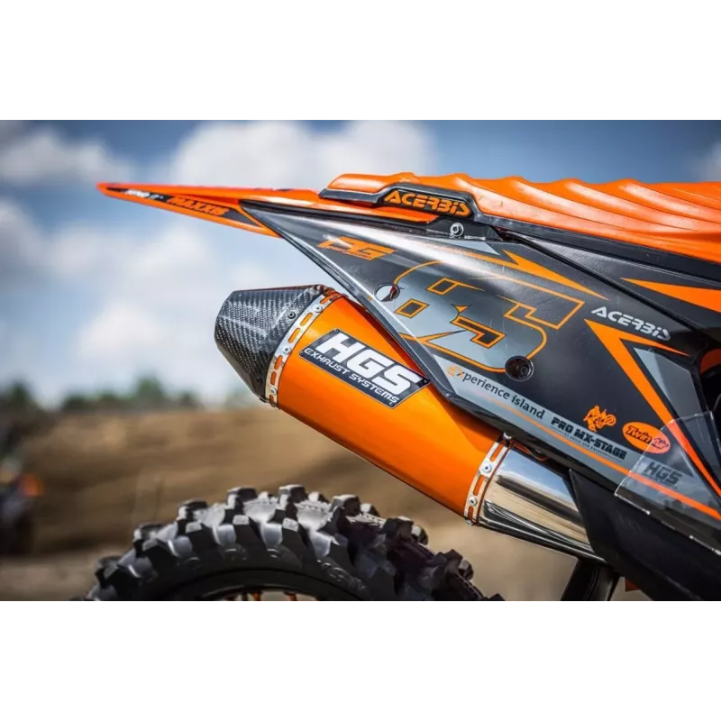 ligne HGS orange 450 SXF 23 embout carbon