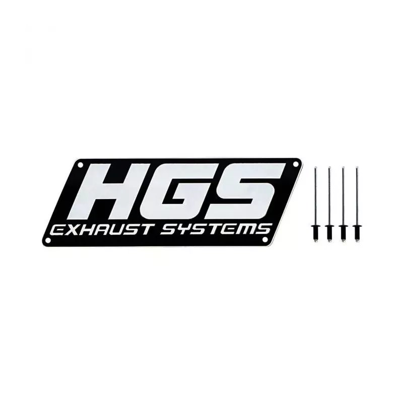 Plaque aluminium HGS pour silencieux 4 Temps