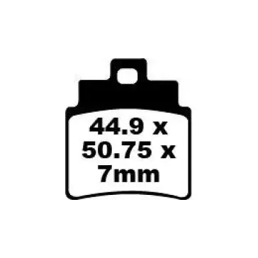 plaquettes arriere KYMCO 250 MXU 03-13