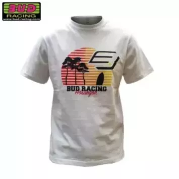 Tee shirt BUD RACING SUNSET blanc