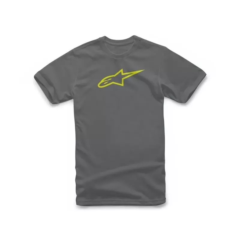 Tee Shirt Alpinestars Ageless Classic Gris Hi Vis Jaune