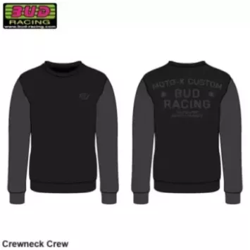Sweat crewneck BUD RACING MOTO X2 noir gris